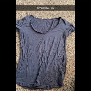 Scoop neck tee shirt